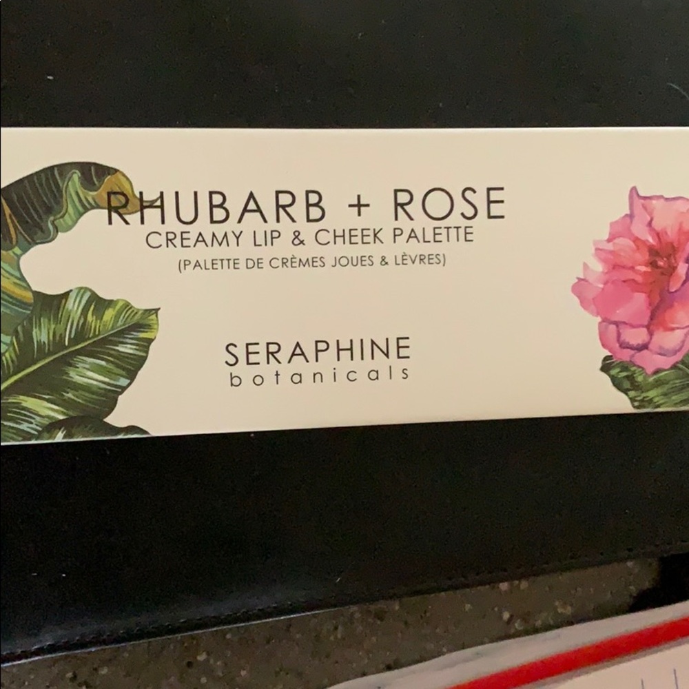 Seraphine Botanicals rhubarb and palette